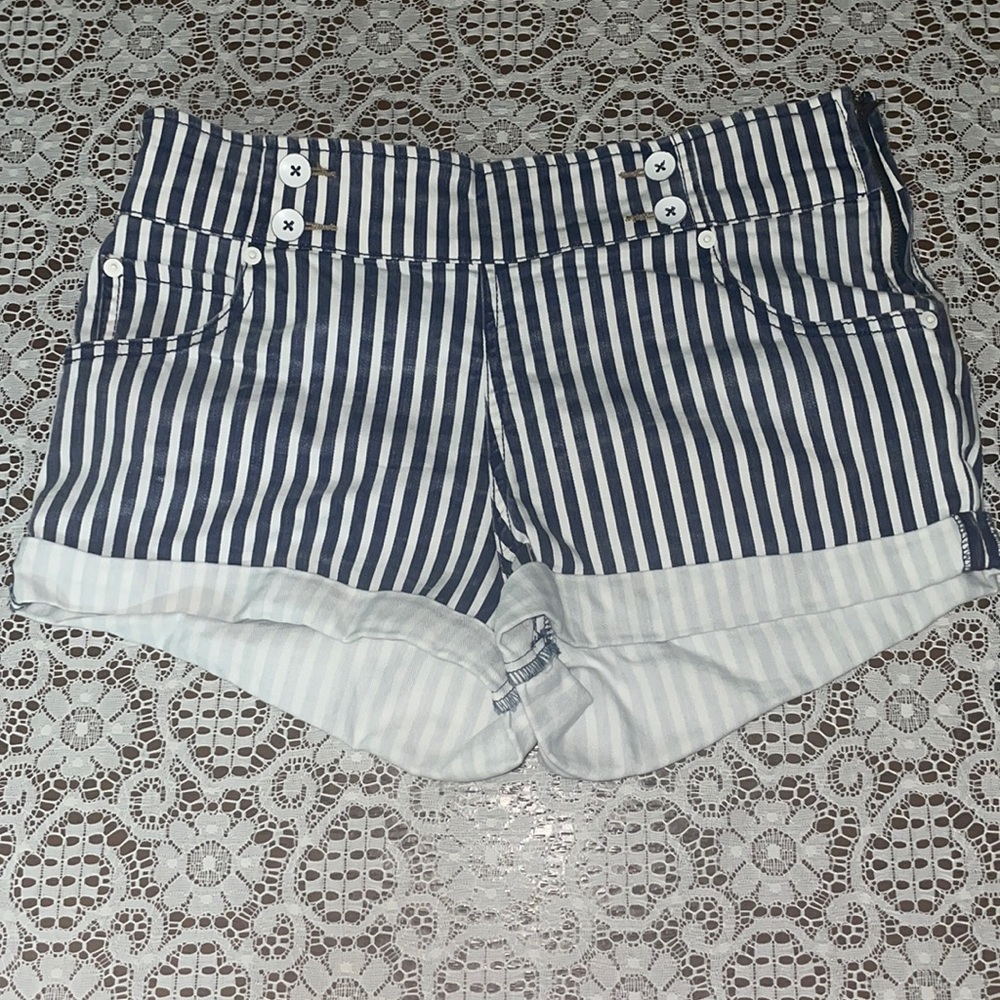 Free People Striped Shorts